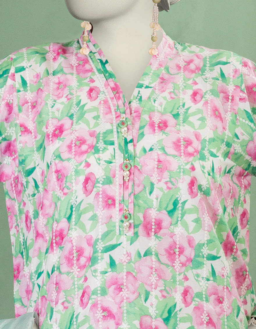 MULTICOLOR LAWN 3PC UNSTITCHED | JLAWN-S-25-3373 LUXURY SCHIFFLI-3 - Image 4
