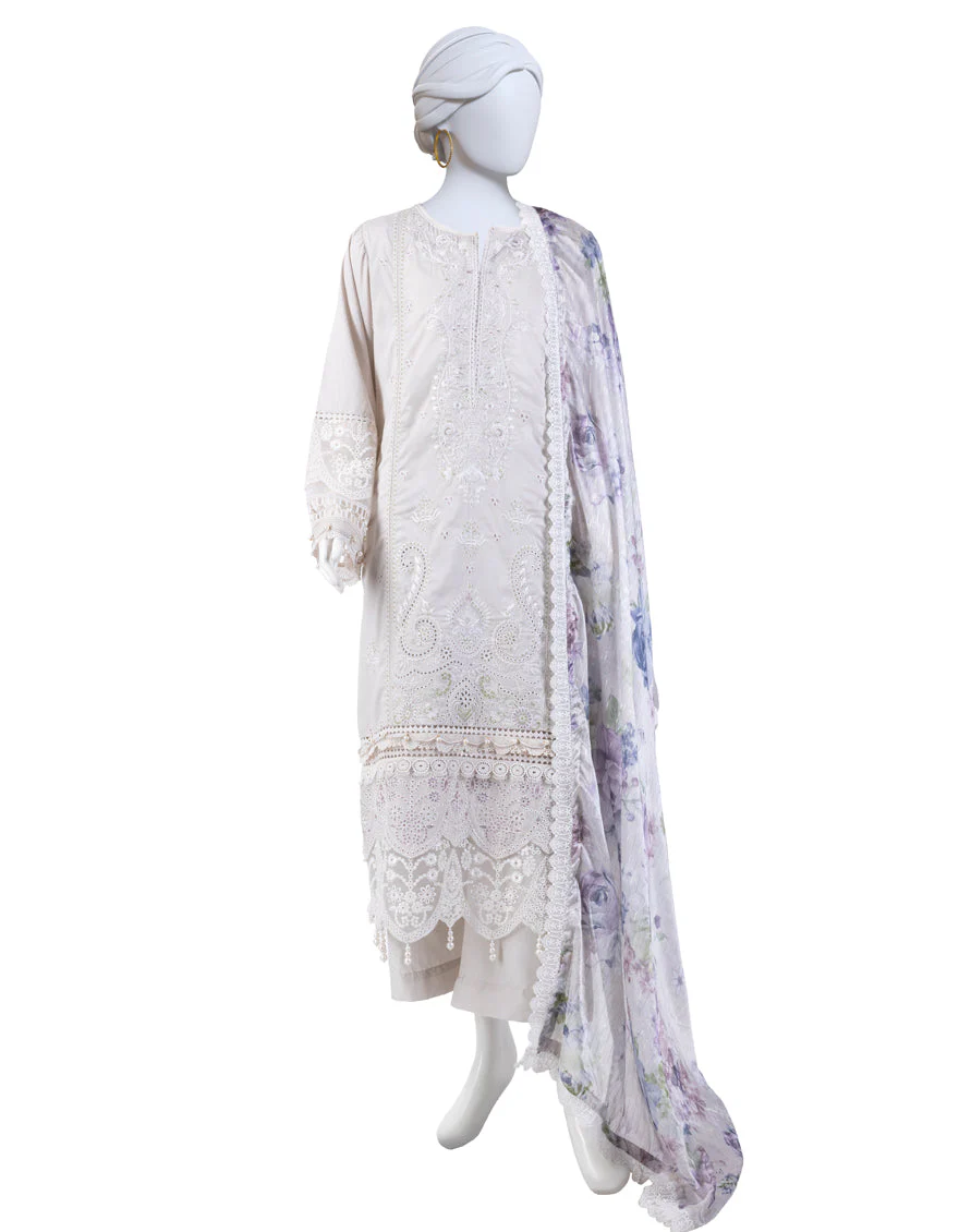 GREY LAWN 3PC STITCHED | JLAWN-S-25-826/S LUXE-A-06