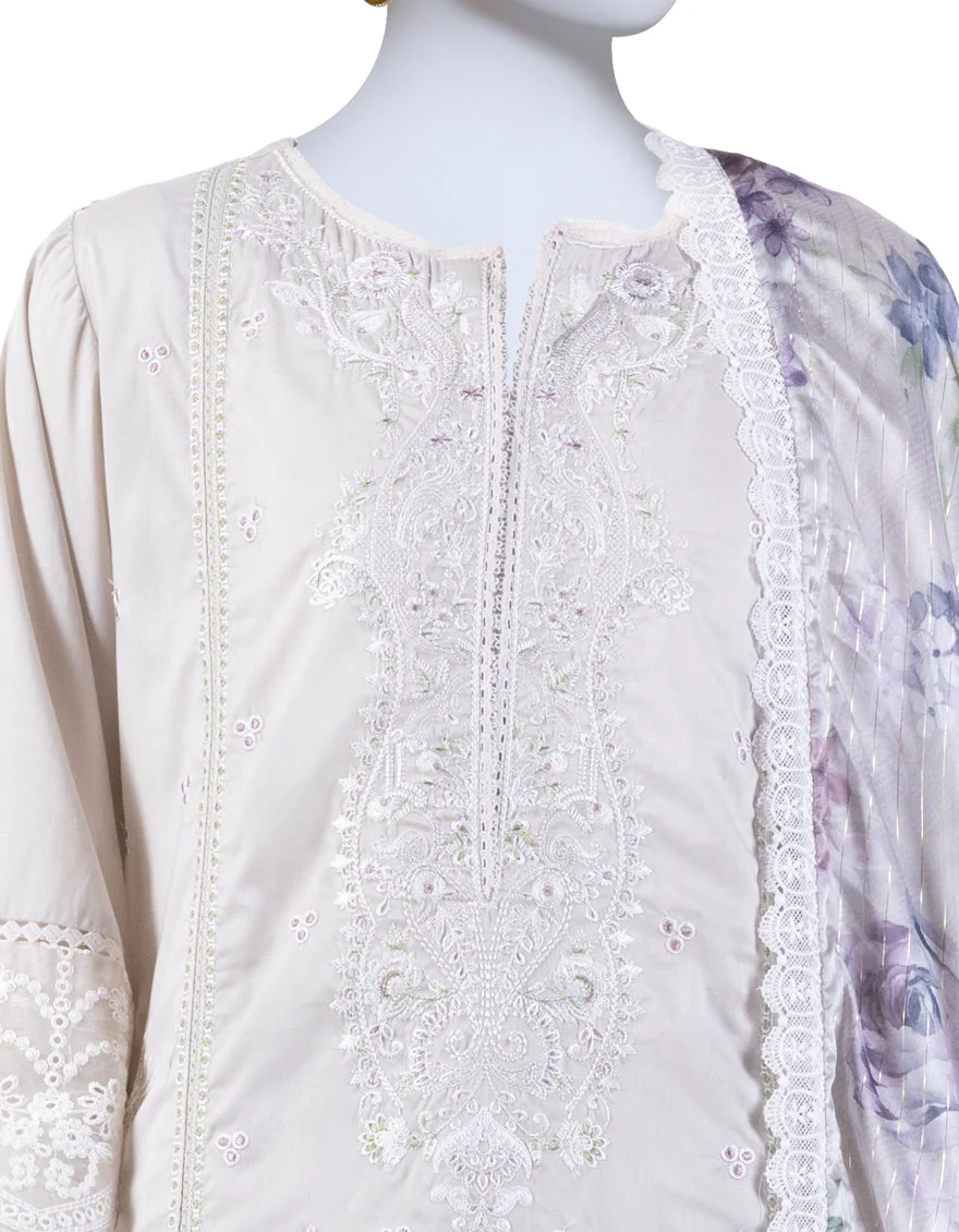 GREY LAWN 3PC STITCHED | JLAWN-S-25-826/S LUXE-A-06 - Image 3