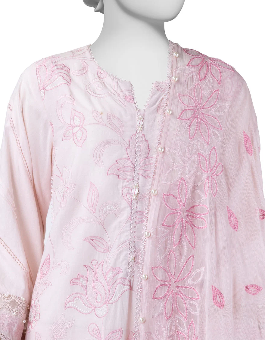 PINK LAWN 3PC STITCHED | JLAWN-S-25-830/S LUXE-B-04 - Image 3