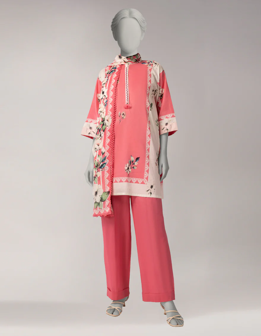 PINK LAWN 3PC UNSTITCHED | JLAWN-S-26-1086 FLORAL MAGIC-2