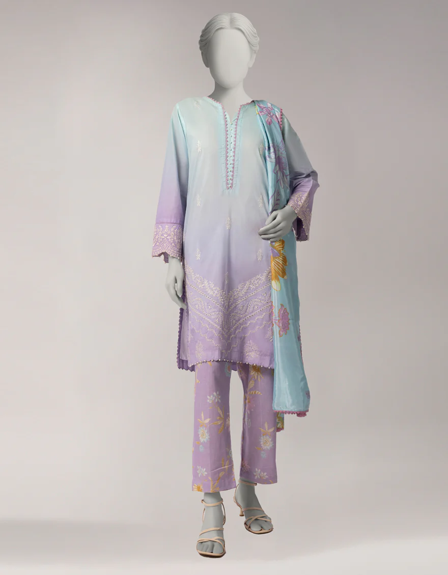 LILAC LAWN 3PC UNSTITCHED | JLAWN-S-26-1106 SERENE-4
