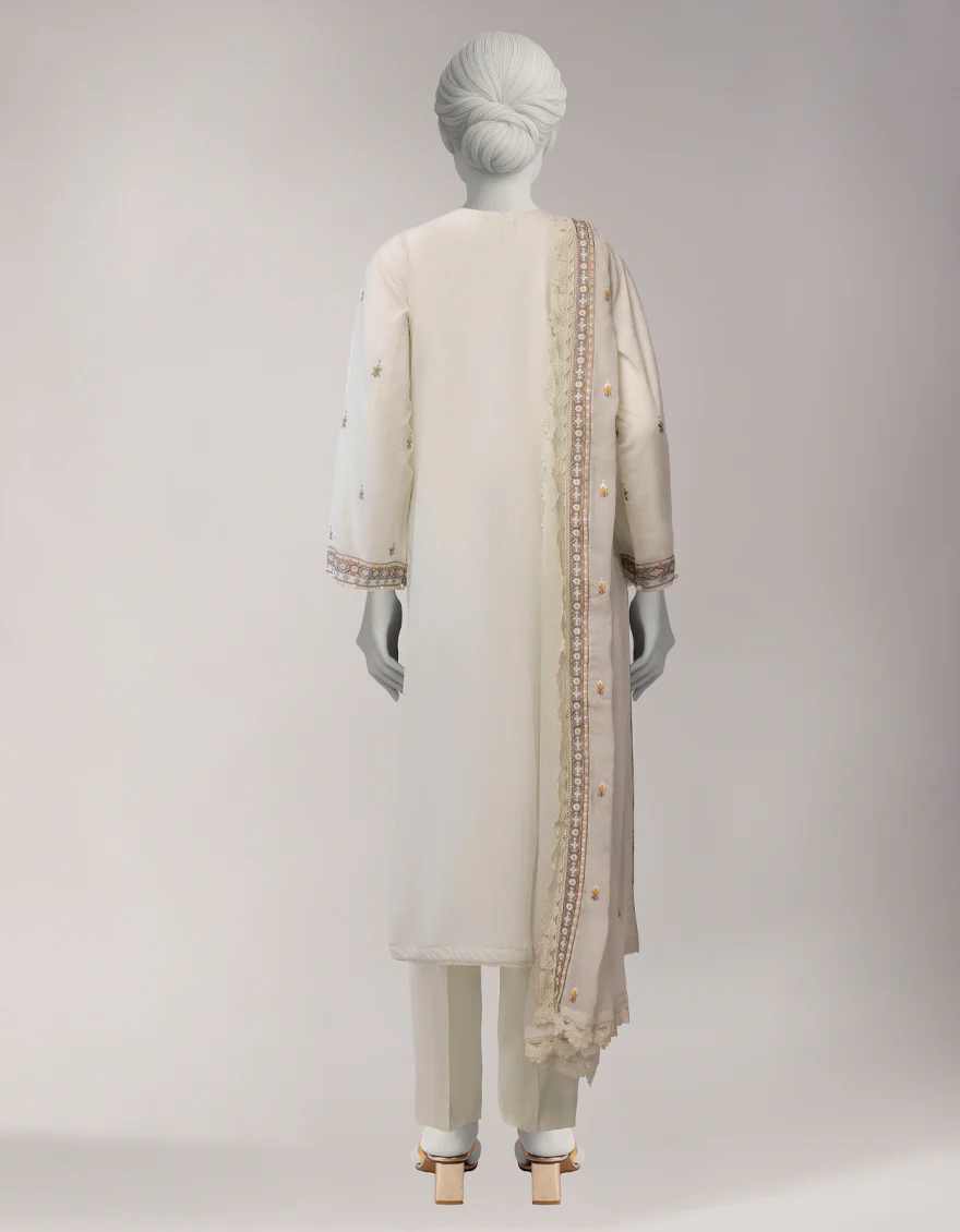 GREEN LAWN 3PC UNSTITCHED | JLAWN-S-26-1122 LUXE-B-6 - Image 2