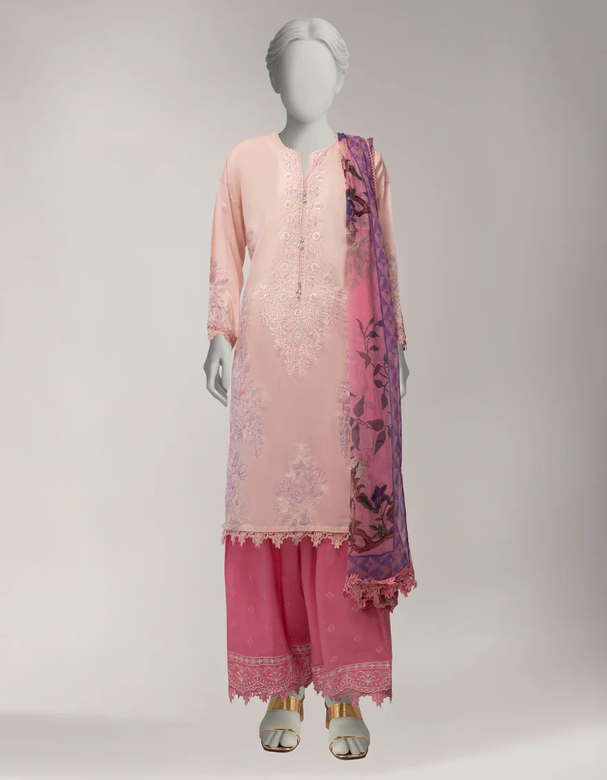 PINK LAWN 3PC STITCHED | JLAWN-S-26-1172/S GRANDEUR-04