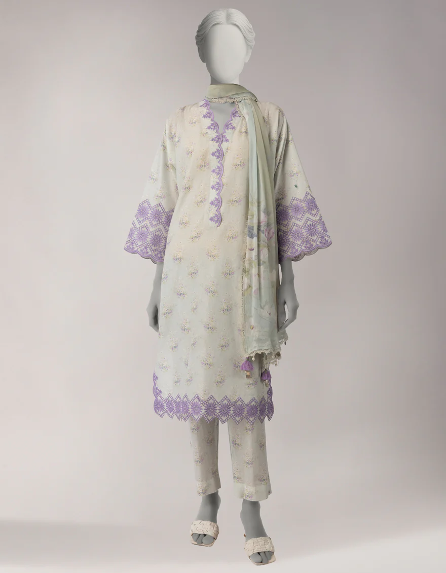 BLUE LAWN 3PC UNSTITCHED | JLAWN-S-26-3767 FLORAL MYSTIC-5