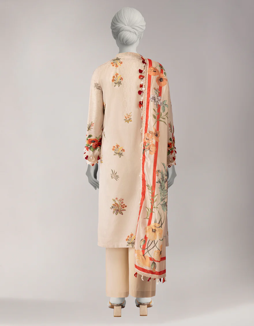 BLACK DOBBY 3PC UNSTITCHED | JLAWN-S-26-3805 CHINAR-3 - Image 2