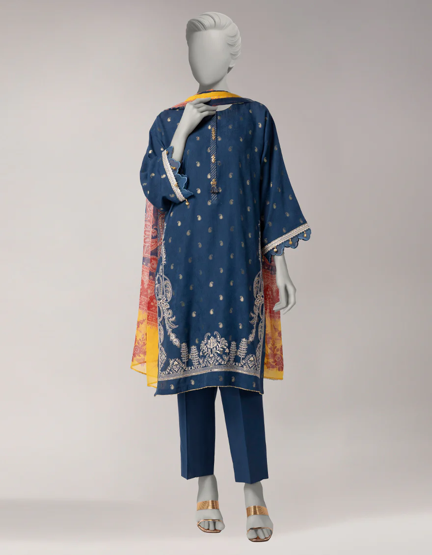 OFF WHITE ZARI LAWN 3PC UNSTITCHED | JLAWN-S-26-3817 EASTERN HUES-3