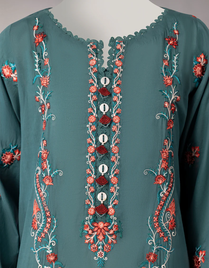 WHITE LAWN 3PC UNSTITCHED | JLAWN-S-26-3839 ROYAL DYNASTY-1 - Image 3