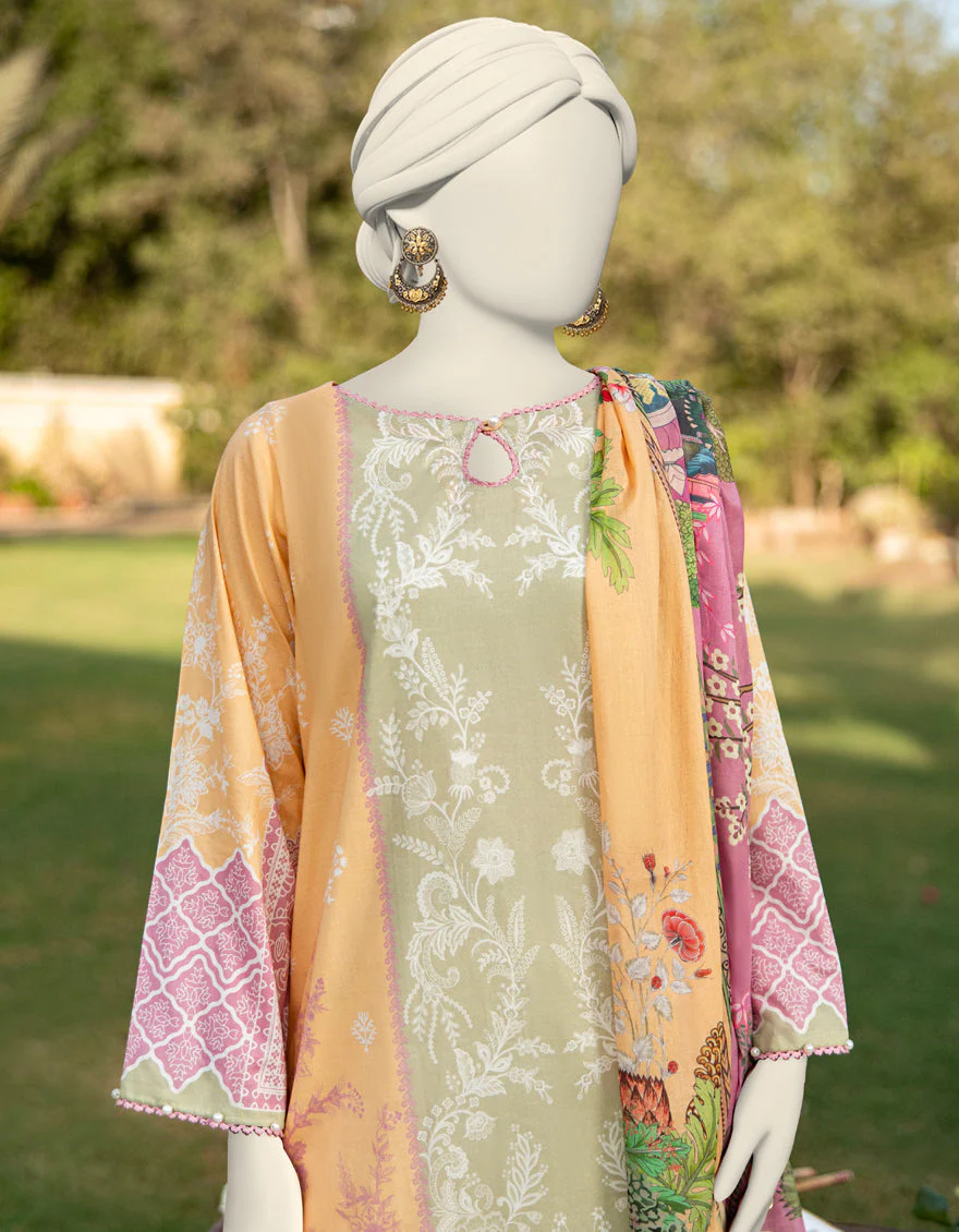 MULTICOLOR LAWN 2PC UNSTITCHED | JLAWN-S-JDS-25-1100 BLOCK COLOR-5 - Image 2