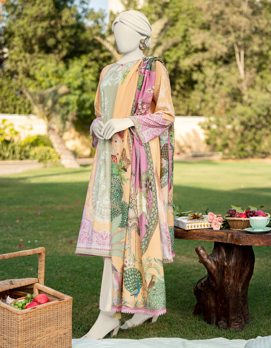MULTICOLOR LAWN 2PC UNSTITCHED | JLAWN-S-JDS-25-1100 BLOCK COLOR-5 - Image 4