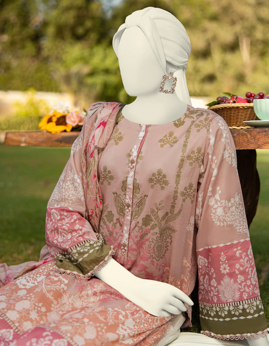 MULTICOLOR LAWN 2PC UNSTITCHED | JLAWN-S-JDS-25-1103 BLOCK COLOR-8 - Image 2