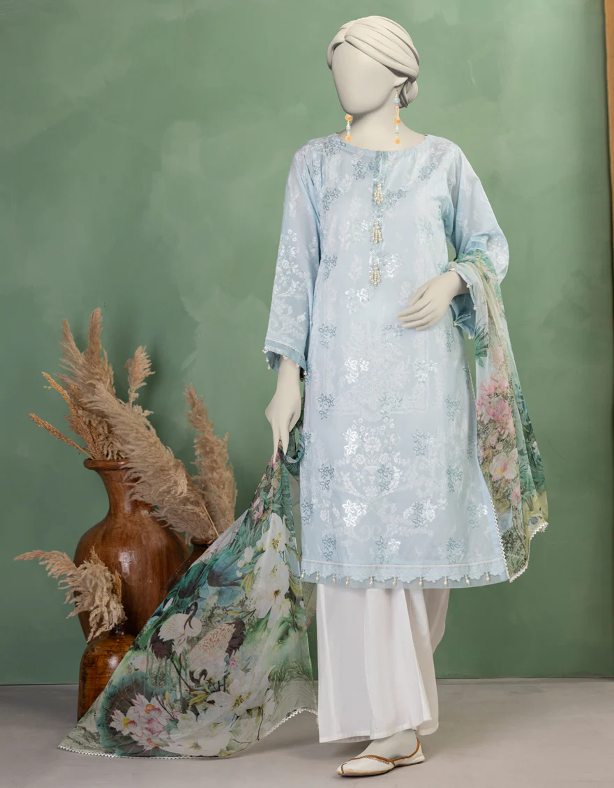 BLUE LAWN 2PC UNSTITCHED | JLAWN-S-JDS-25-1112 FLORALS-1