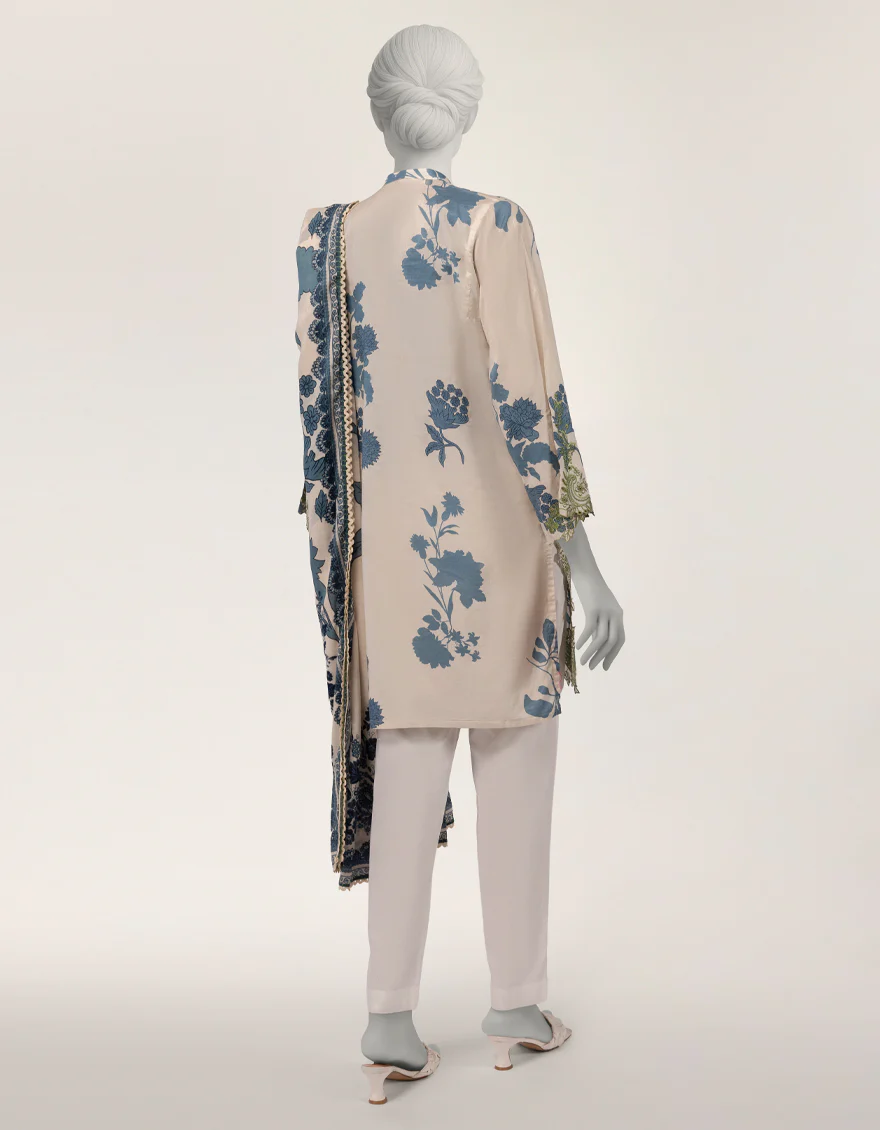 OFF WHITE LAWN 2PC STITCHED | JLAWN-S-JDS-26-1220/S THREAD & TONE-A-02 - Image 3