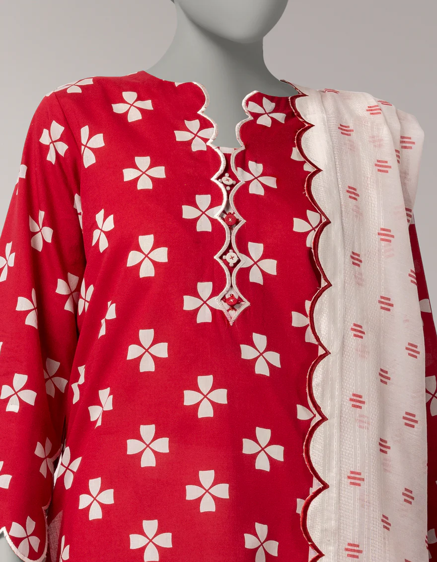 MULTICOLOR LAWN 2PC UNSTITCHED | JLAWN-S-JDS-26-1242 AFSANEH-4 - Image 3