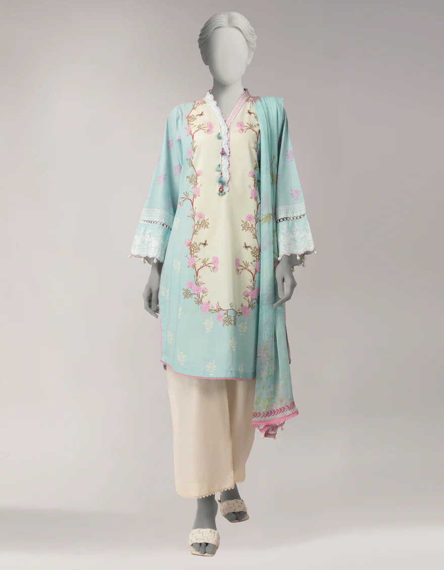 BLUE LAWN 2PC UNSTITCHED | JLAWN-S-JDS-26-1244 NYRA-2