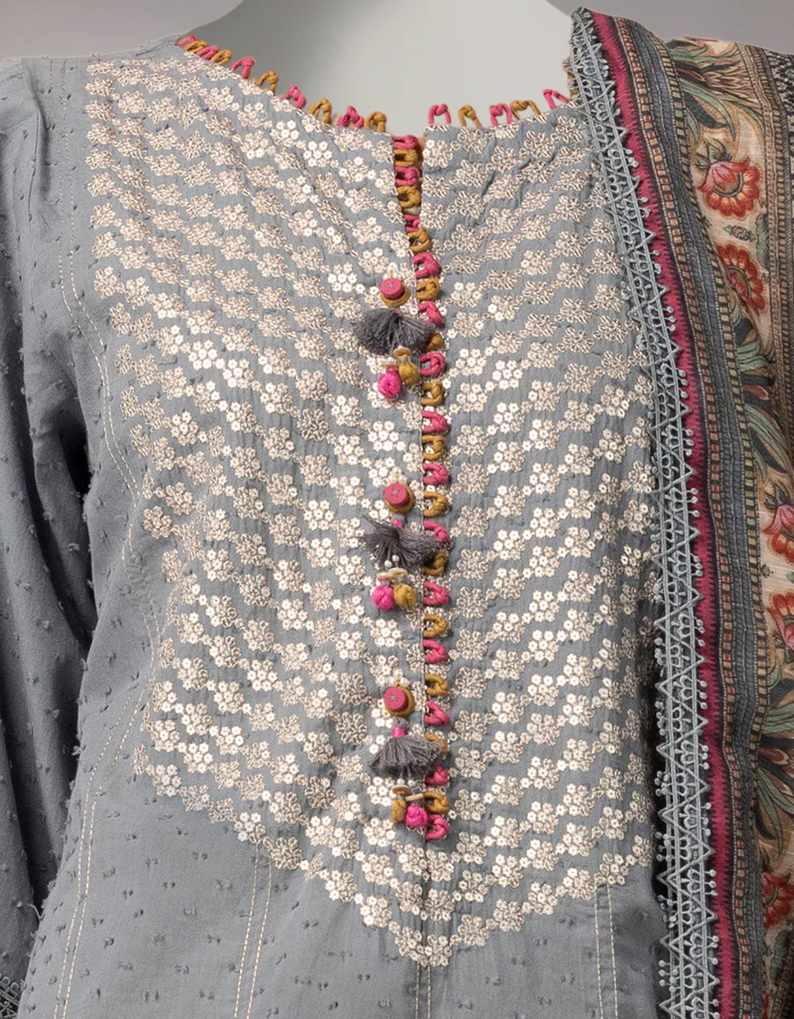 GREY DORIA 2PC UNSTITCHED | JLAWN-S-JDS-26-1248 RIWAYAT-2 - Image 3