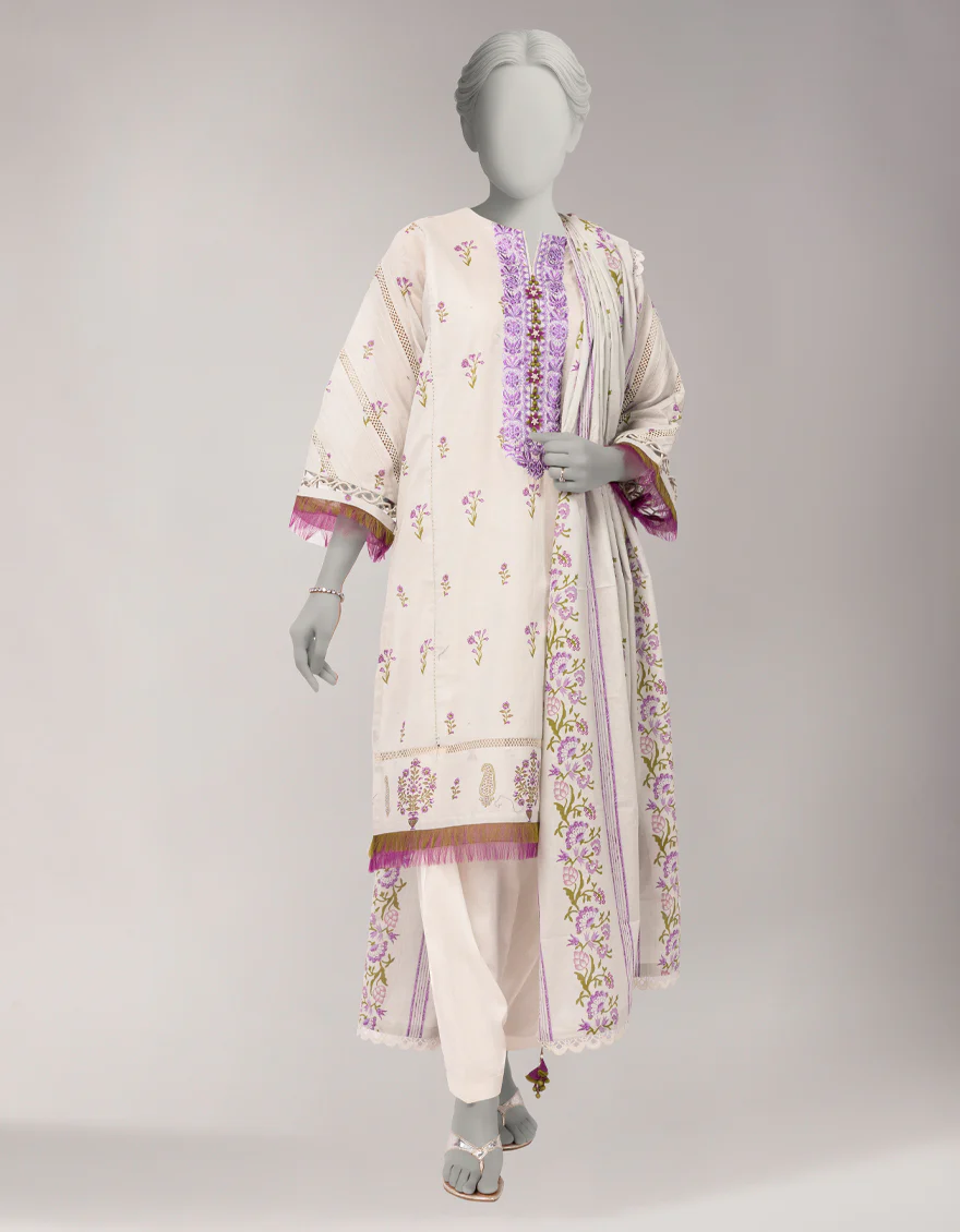 MULTICOLOR LAWN 2PC UNSTITCHED | JLAWN-S-JDS-26-1251 SAWERA-1