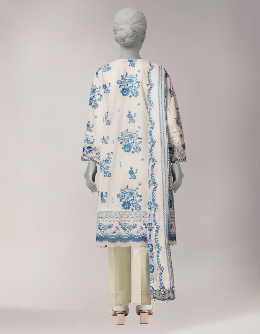 MULTICOLOR LAWN 2PC UNSTITCHED | JLAWN-S-JDS-26-1252 SAWERA-2 - Image 2