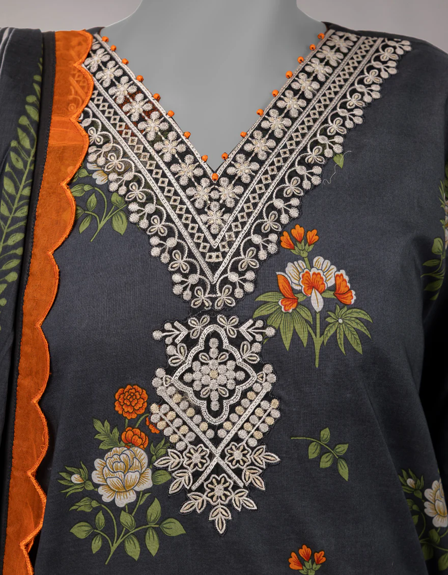 MULTICOLOR LAWN 2PC UNSTITCHED | JLAWN-S-JDS-26-1253 SAWERA-3 - Image 4