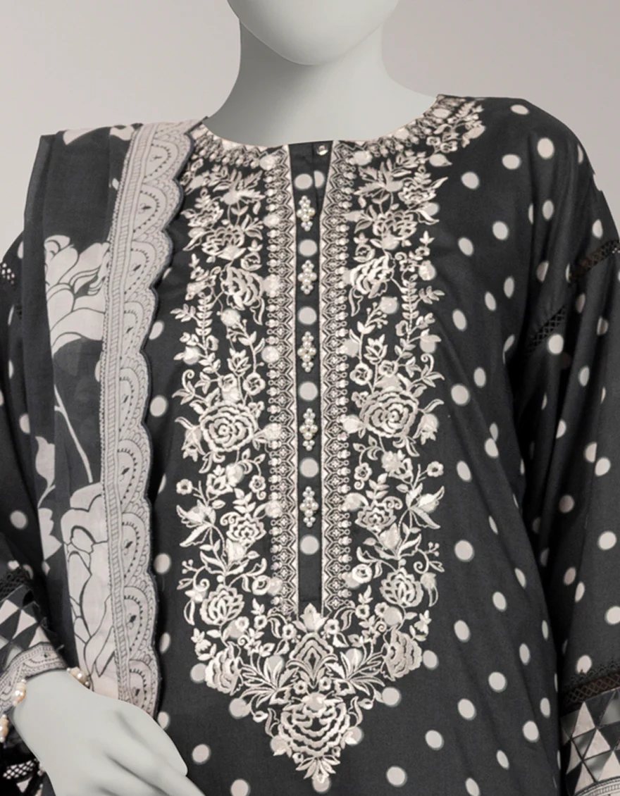 MULTICOLOR LAWN 2PC UNSTITCHED | JLAWN-S-JDS-26-1255 AURA-1 - Image 3