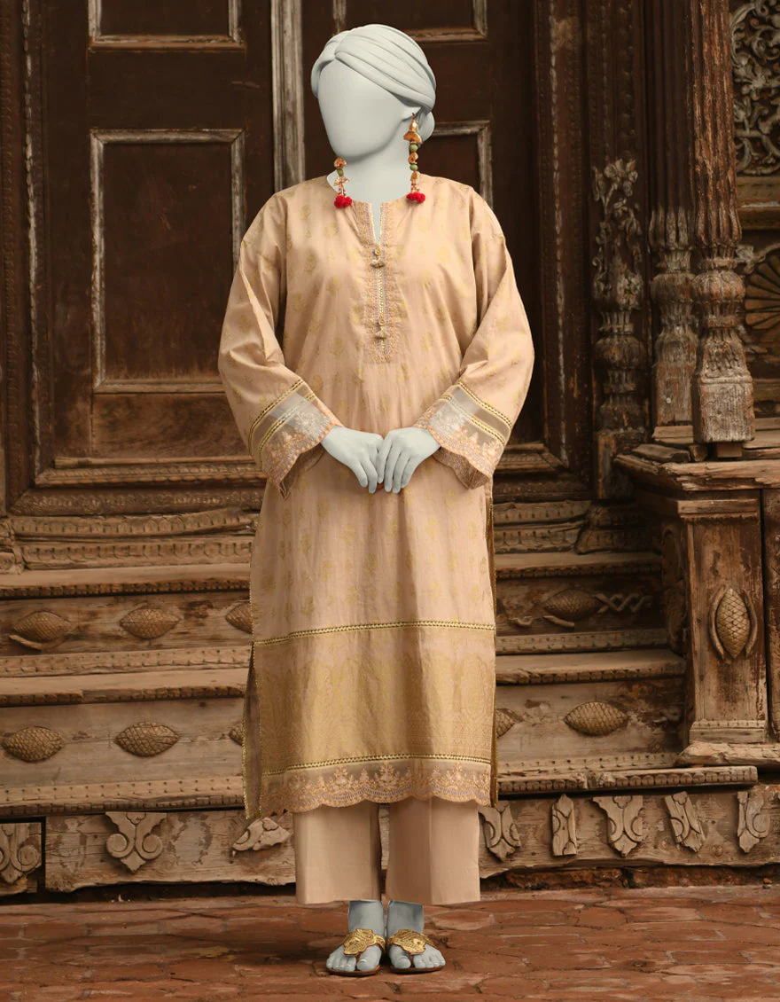 BEIGE LAWN CO-ORD SET | JLAWN-S-JST-25-2009/S ZARI-1