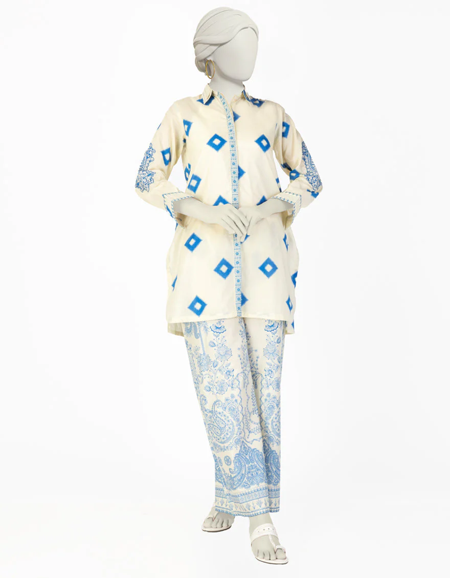 CREAM LAWN CO-ORD SET | JLAWN-S-JST-25-2057/S MODERN GEOMETRY-1