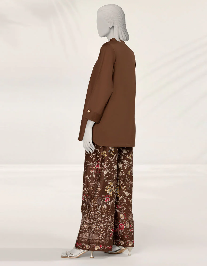 BROWN TEXTURED CO-ORD SET | JLAWN-S-JST-25-2198/S NEW GARA-2 - Image 2