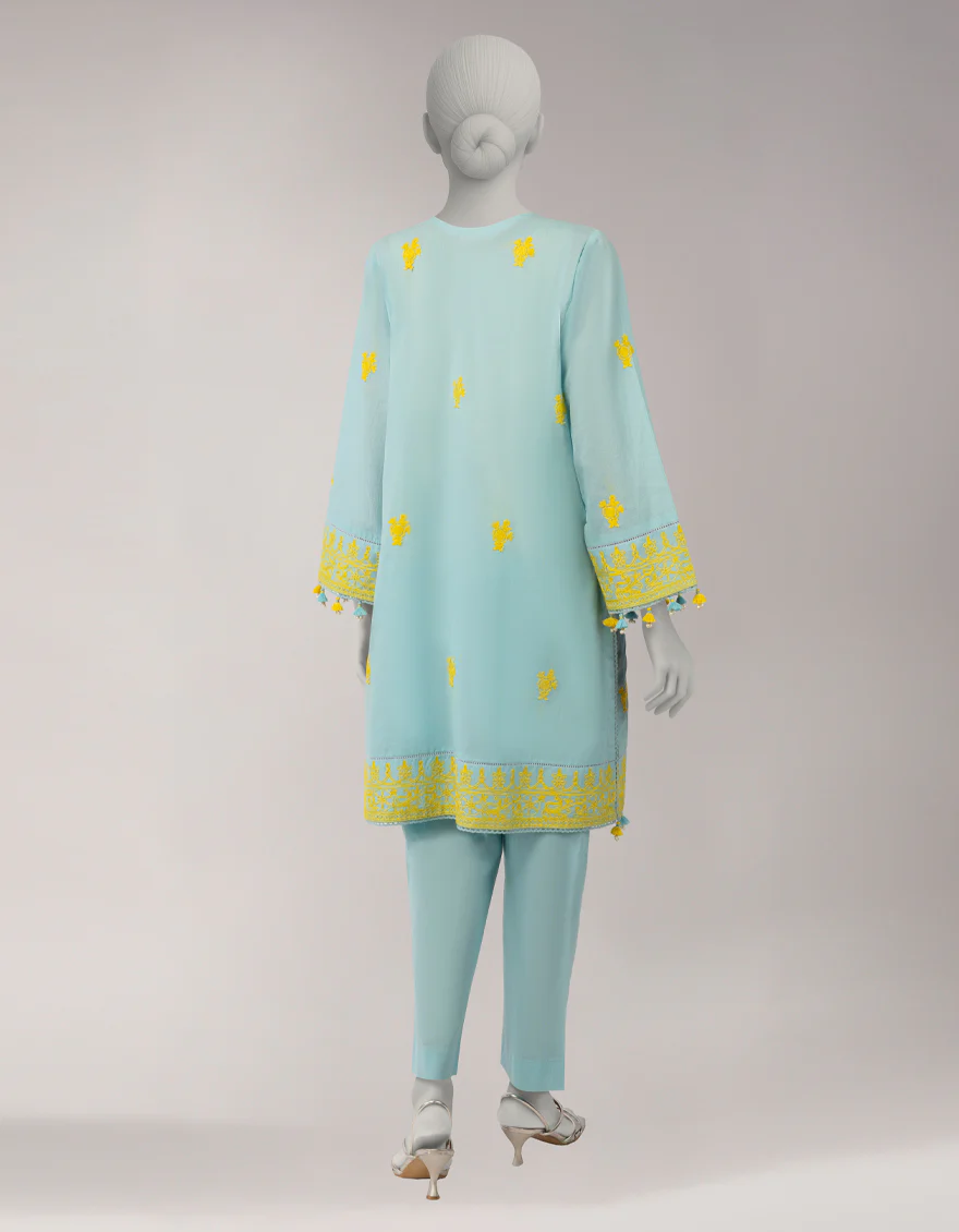 BLUE LAWN 2PC UNSTITCHED | JLAWN-S-JST-26-2356 DHANAK-03 - Image 2