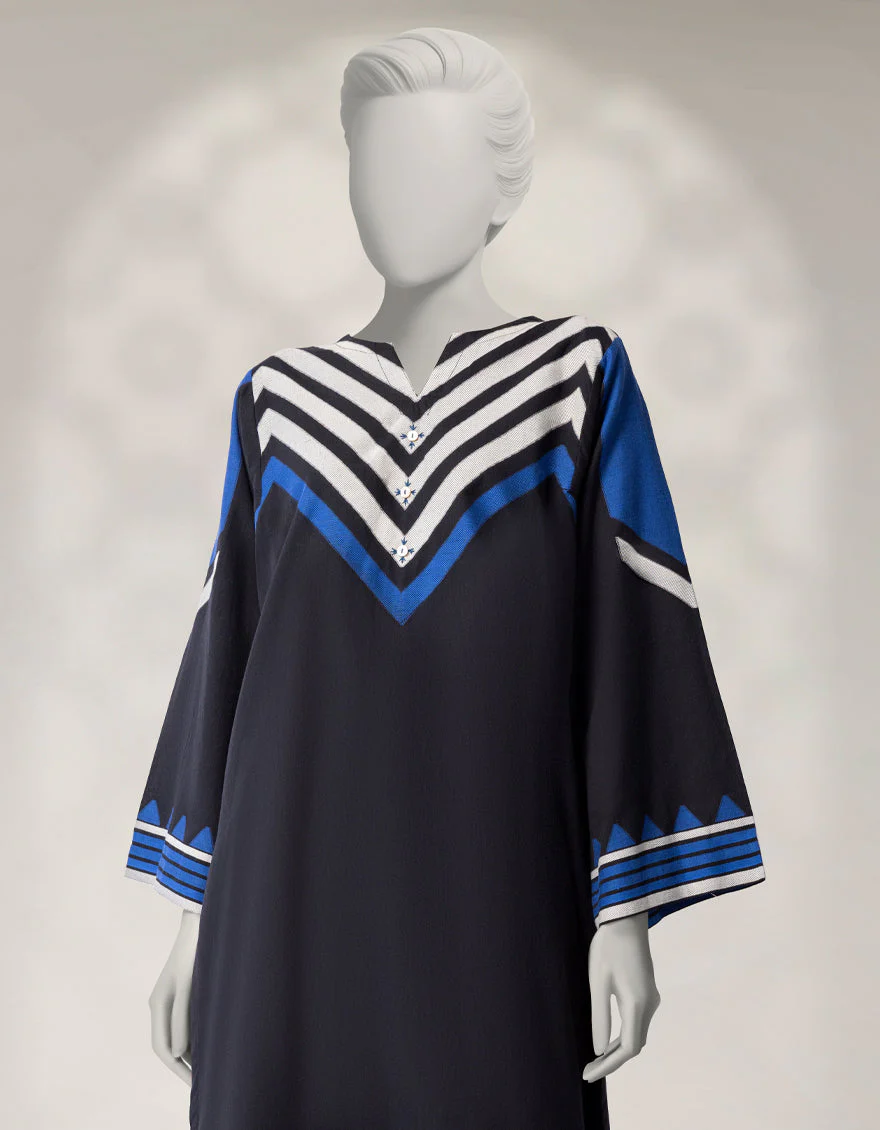 BLACK JACQUARD CO-ORD SET | JLAWN-W-JST-25-2238/S FOLK-2 - Image 2