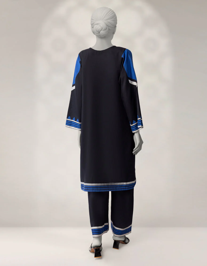 BLACK JACQUARD CO-ORD SET | JLAWN-W-JST-25-2238/S FOLK-2 - Image 3