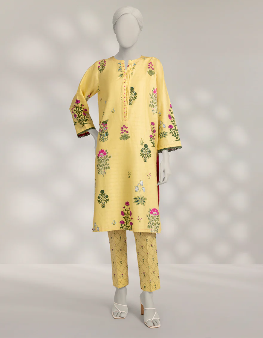 YELLOW DOBBY 2PC STITCHED | JLAWN-W-JST-25-2244/S GYPSY FLORAL-03