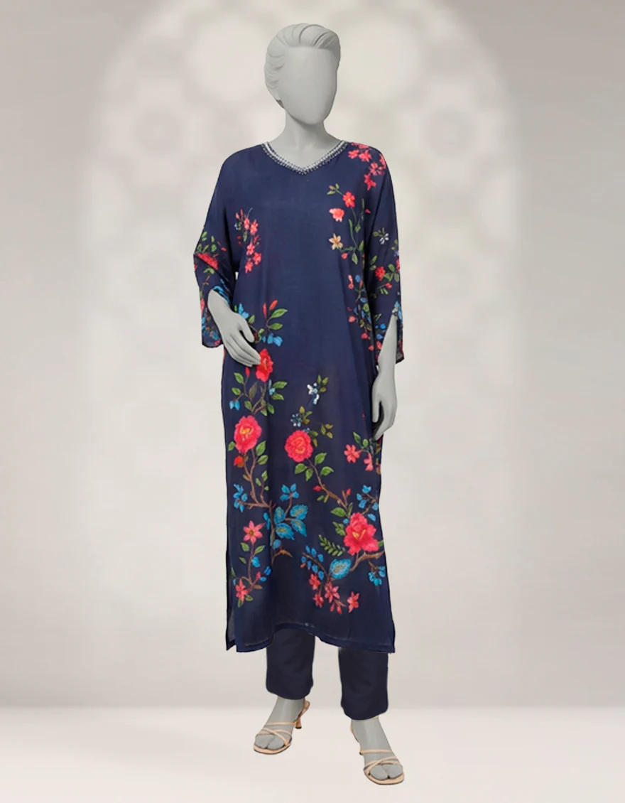 BLUE GEORGETTE 2PC STITCHED | JLAWN-W-JST-25-2329/S FLORAL-3