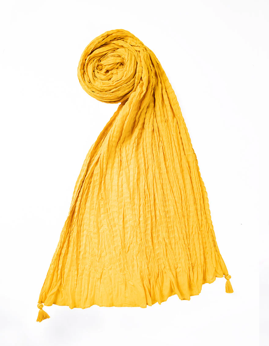 YELLOW LAWN DUPATTA | JLDP-S-25-2627 FB/CRUSH-13-2627