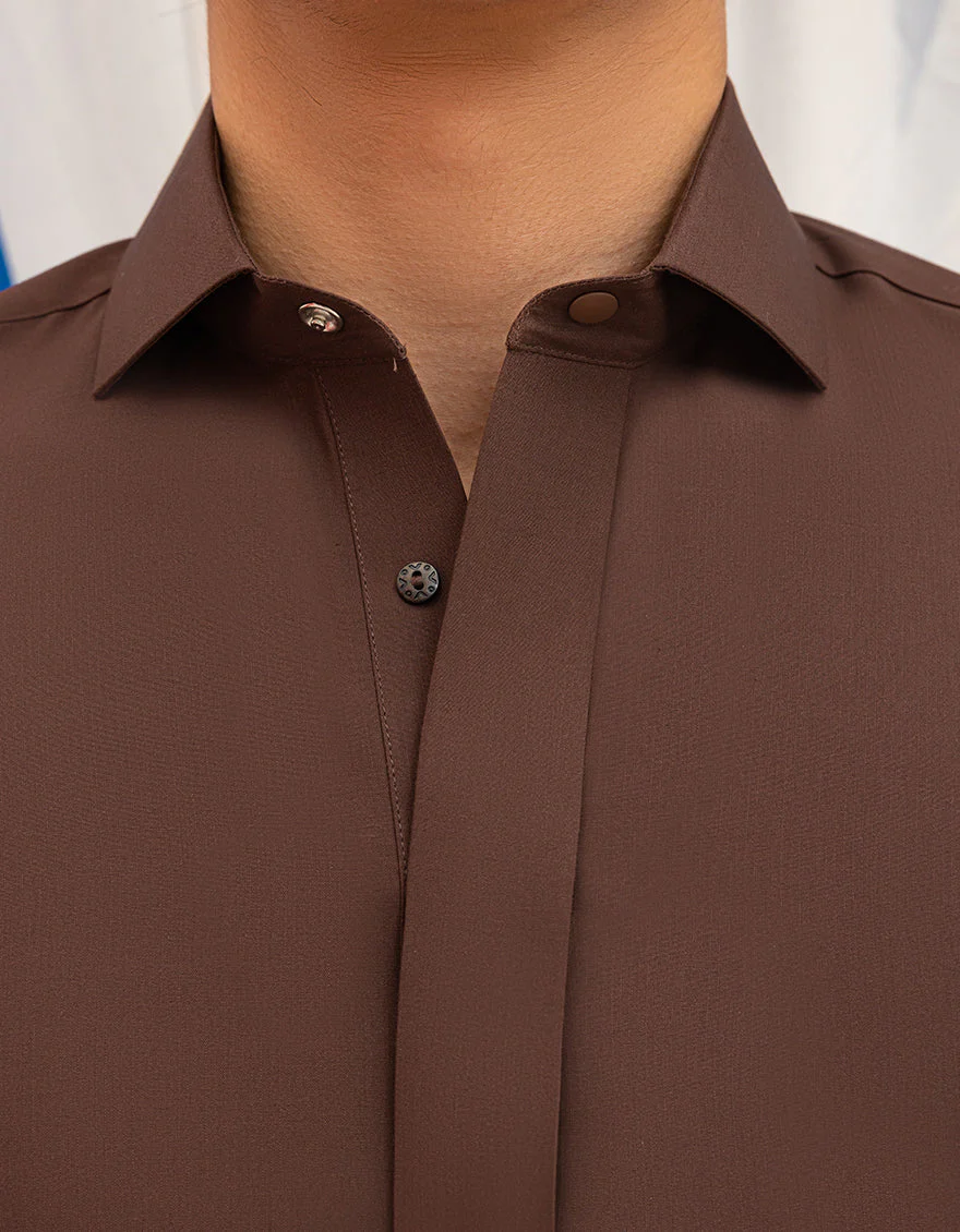 BROWN BLENDED JUBBA | JT-JUBBA-33196/S25/JJ8833-PN - Image 2