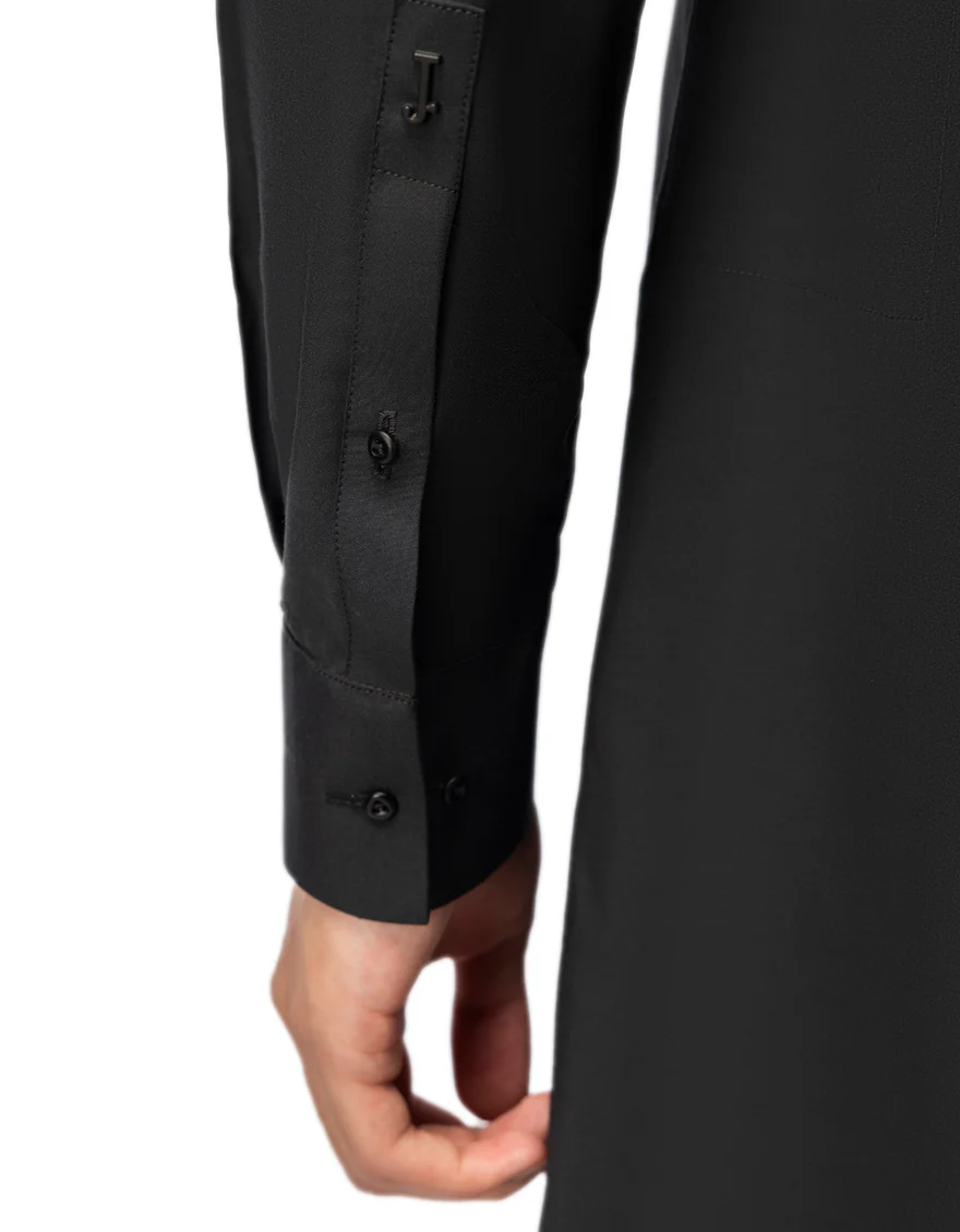 BLACKISH GREY BLENDED KURTA TROUSERS | JTKP-A-42021/S25/JJ9825-SF - Image 4