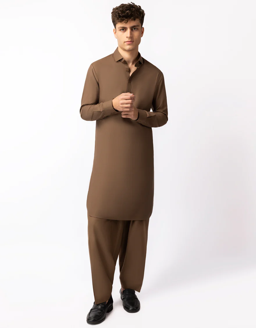 BROWN BLENDED KAMEEZ SHALWAR | JTKS-A-50507/S26/JJ10595-CL