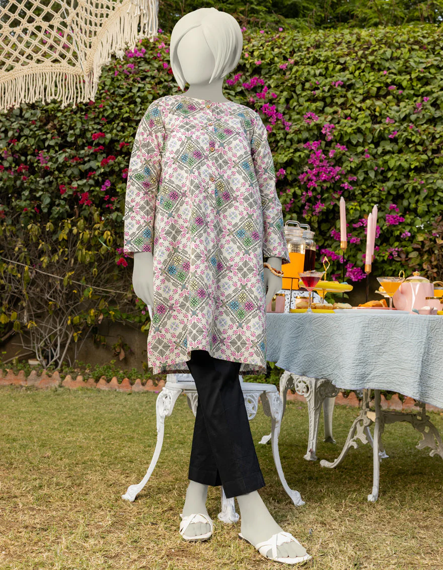 MULTICOLOR LAWN KURTI | JYGK-S-JTS-25-4009 FB/ESSENTIALS-T-9
