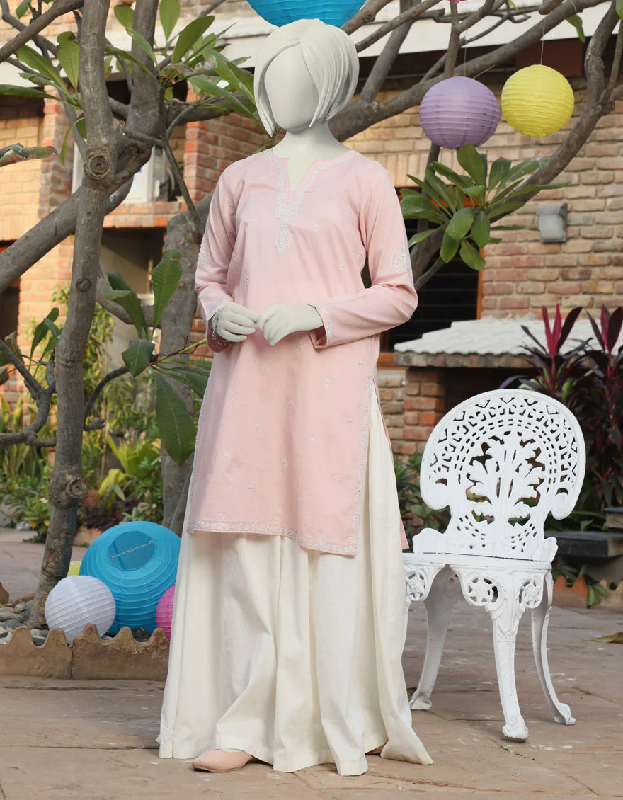 PINK LAWN KURTI | JYGK-S-JTS-25-4012 FB/RANGKARI-2