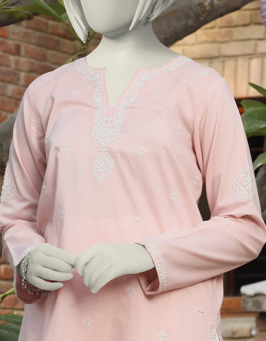 PINK LAWN KURTI | JYGK-S-JTS-25-4012 FB/RANGKARI-2 - Image 2