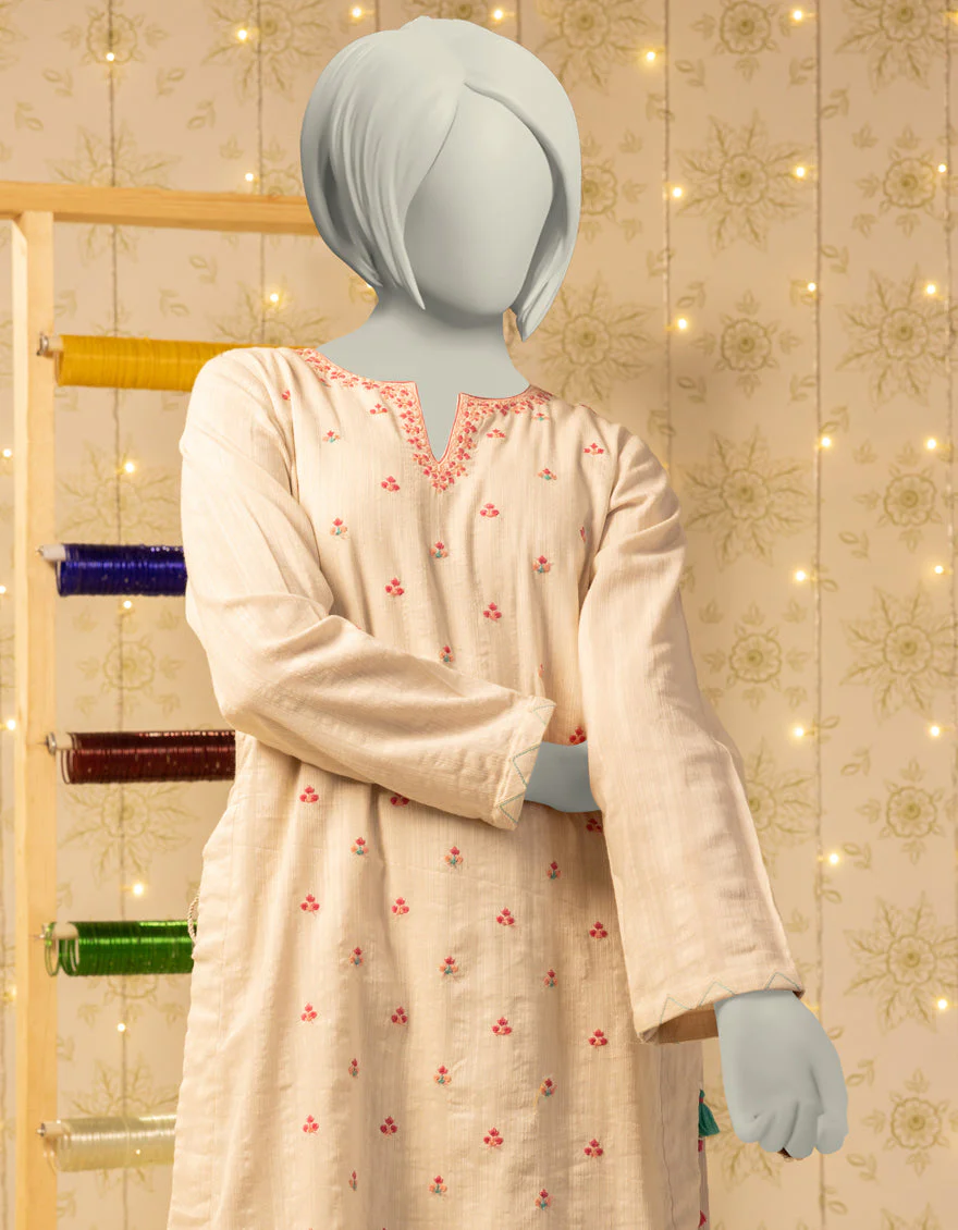 OFF WHITE TEXTURED KURTI | JYGK-S-JTS-25-4039 FB/DASTAAN-06 - Image 2