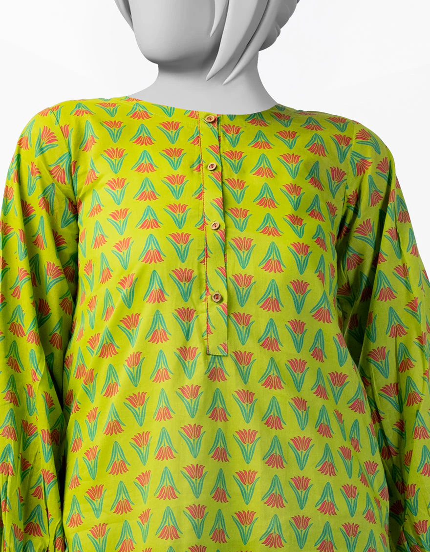 GREEN LAWN KURTI | JYGK-S-JTS-25-4040 FB/ESSENTIAL-T-11 - Image 2