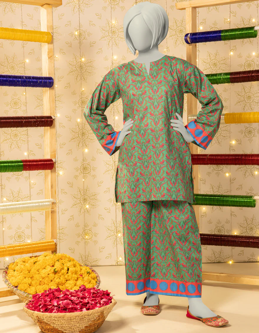 GREEN LAWN KURTI | JYGK-S-JTS-25-4042 FB/ESSENTIAL-0T-13