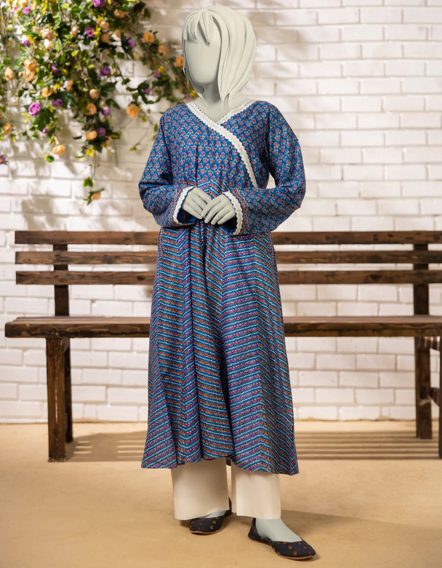 BLUE LAWN KURTI | JYGK-S-JTS-25-4062 FB/BATHIK-3