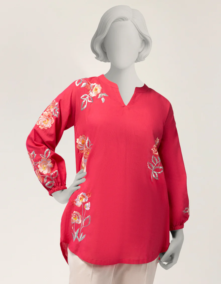 PINK LAWN KURTI | JYGK-S-JTS-26-4128 FB/BLOSSOM-04 - Image 2
